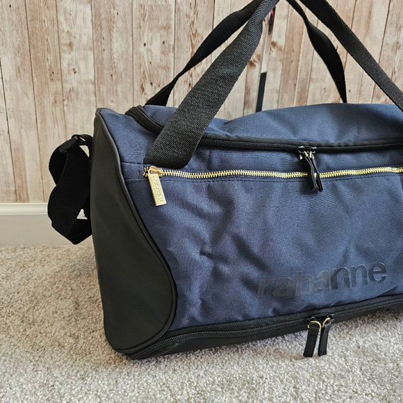 Unisex Paco Rabanne Blue and Black Travel Duffel Bag - Picture 3 of 13